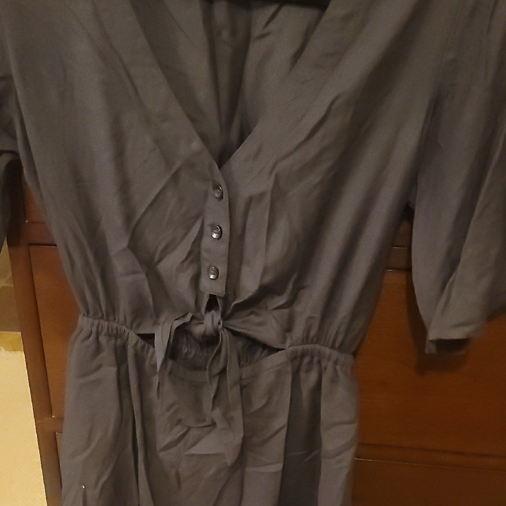 Volcom Charcoal Button-Down Dress - image 2